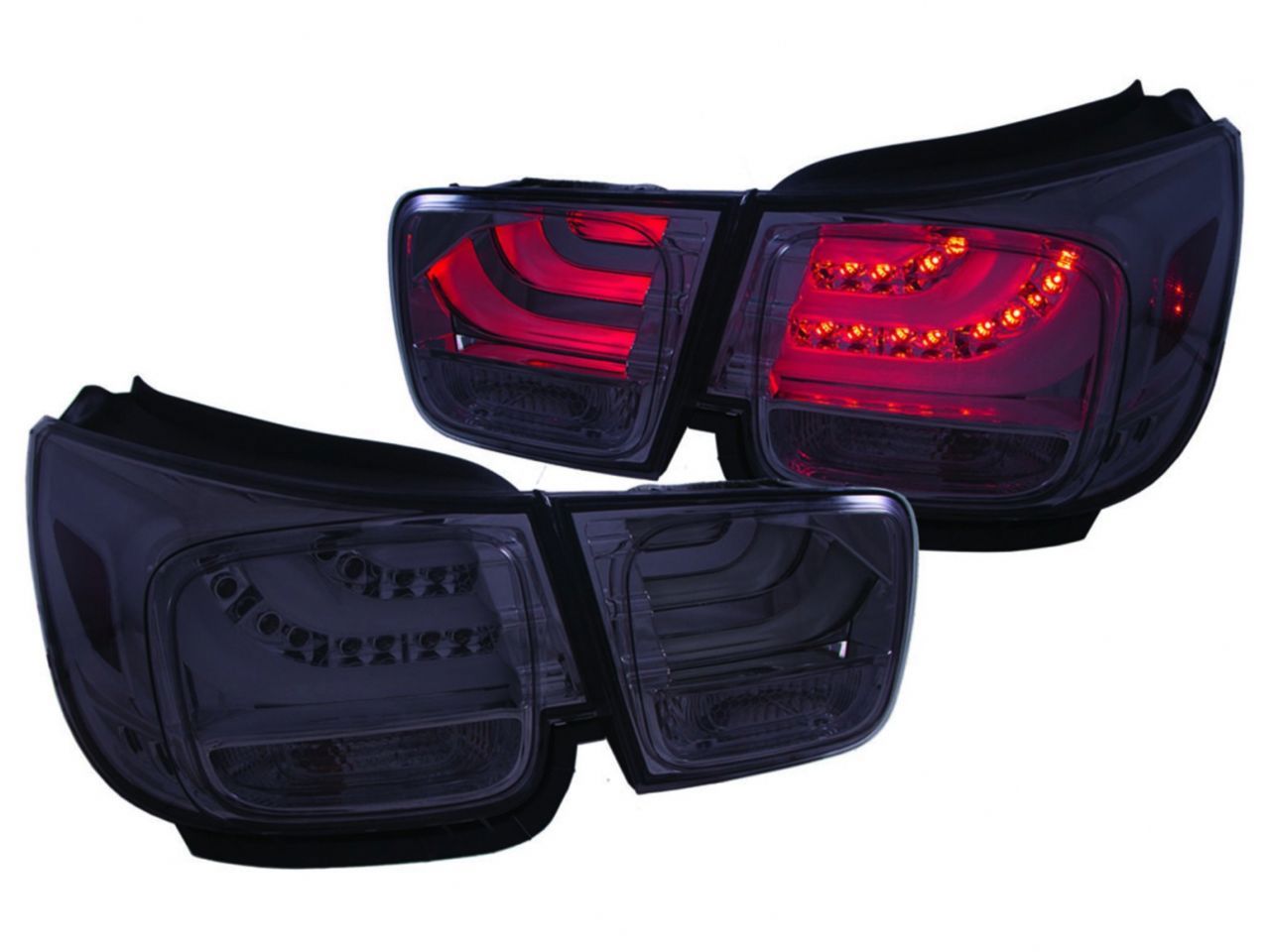 Anzo 2013-2015 Chevrolet Malibu LED Taillights Smoke 4pc