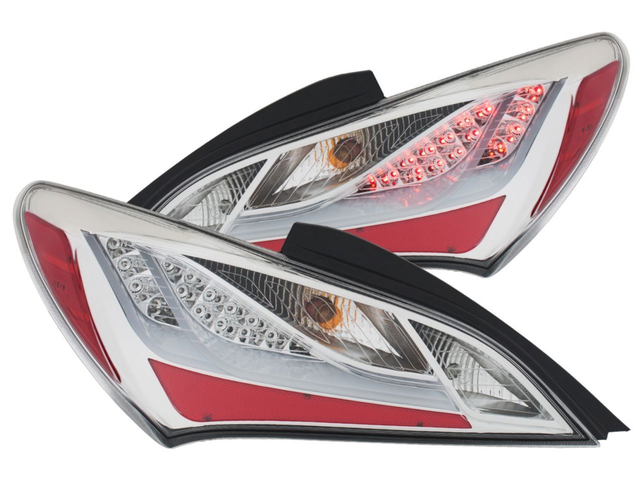 Anzo 2010-2013 Hyundai Genesis LED Taillights Chrome