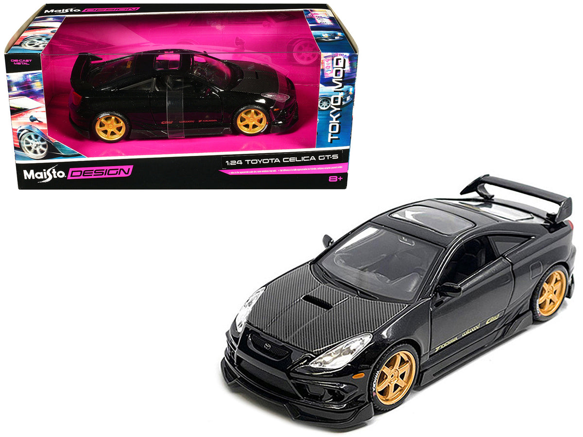 Rapid Vehicles Toyota Celica GT-S Black with Carbon Hood and Sunroof "Maisto Design Tokyo Mod"...