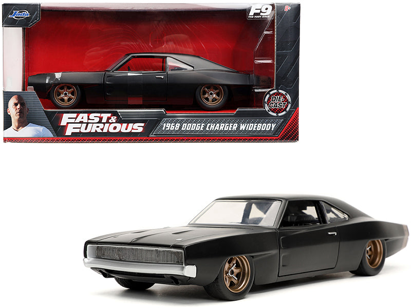 Rapid Vehicles Dom's 1968 Dodge Charger Widebody Matt Black "Fast & Furious 9 F9" (2021) Movie...