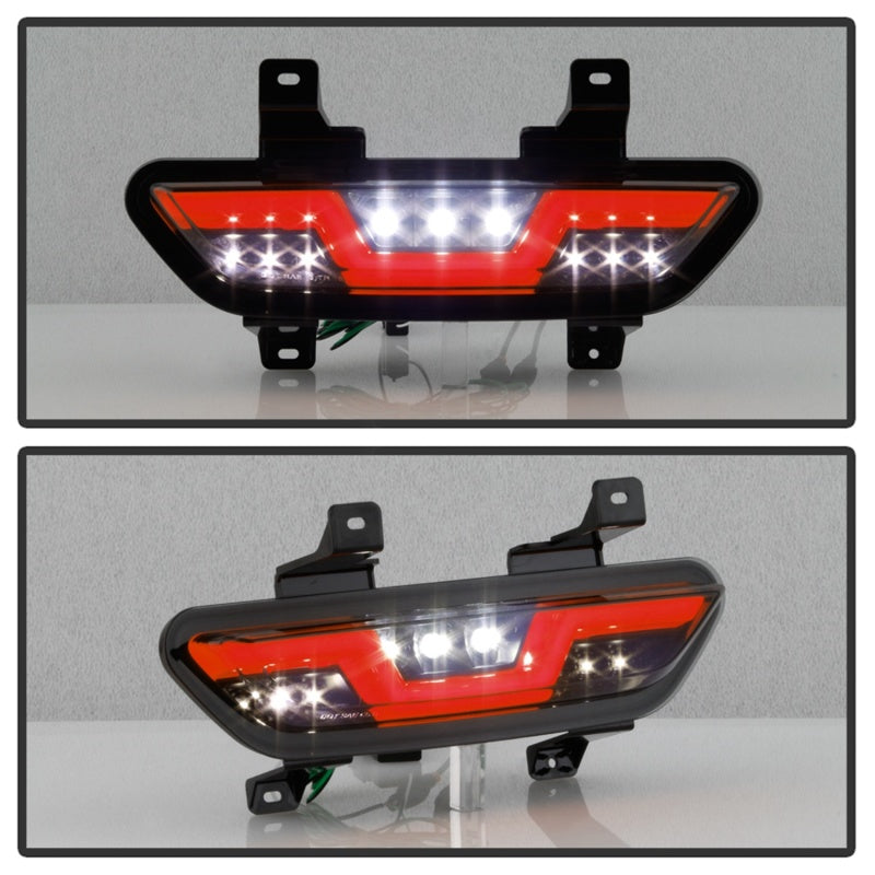 FR SPORT Spyder 15-16 Ford Mustang LED Reverse Lights - Black Smoke w/ Red Bar...