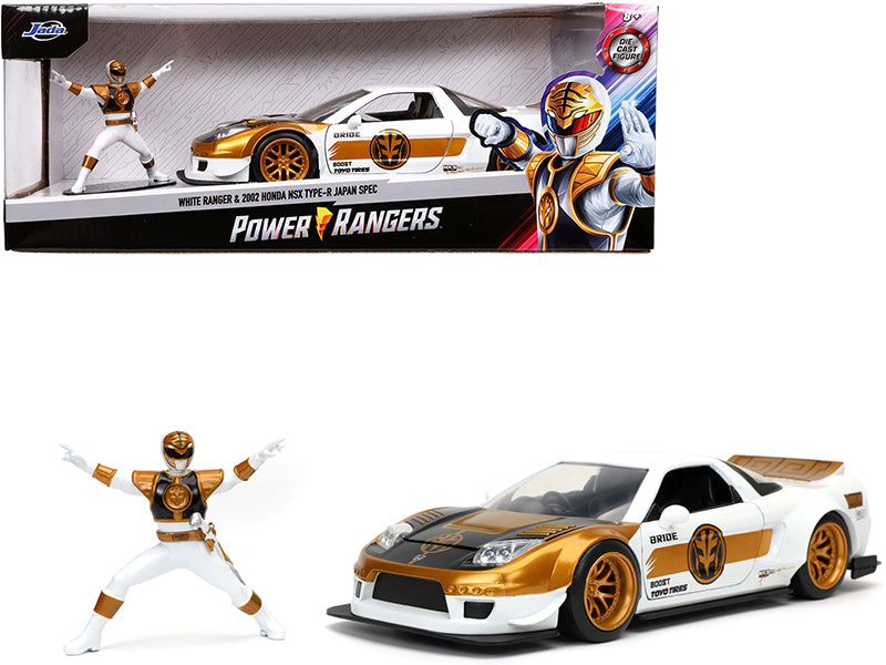 Rapid Vehicles 2002 Honda NSX Type-R Japan Spec RHD (Right Hand Drive) and White Ranger Diecast...