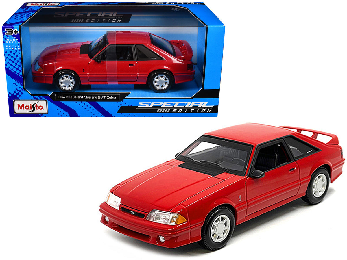 Rapid Vehicles 1993 Ford Mustang SVT Cobra Red "Special Edition" Series 1/24 Diecast Model Car by...