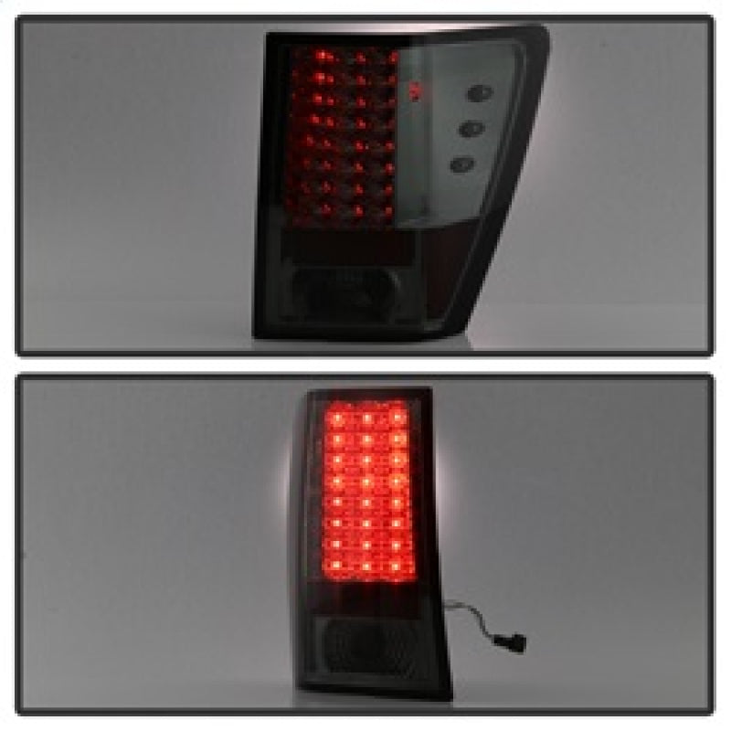 FR SPORT Spyder Jeep Grand Cherokee 07-10 LED Tail Lights Smoke ALT-YD-JGC07-LED-SM 5070227 - View 8