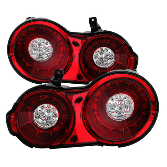 FR SPORT Spyder 09-15 Nissan GTR LED Tail Lights Red Clear ALT-YD-NGTR09-LED-RC 5082008