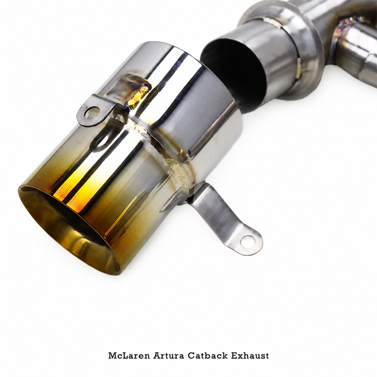 SS304 Valved Catback Exhaust System Titanium Exhaust Tips for McLaren Artura