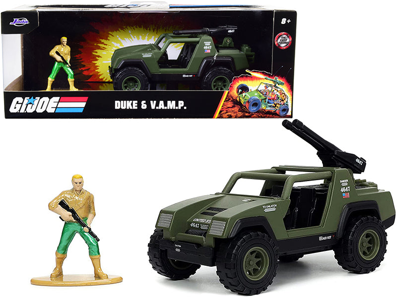 Rapid Vehicles V.A.M.P. Olive Green and Duke Diecast Figurine "G.I. Joe" "Hollywood Rides" Series...