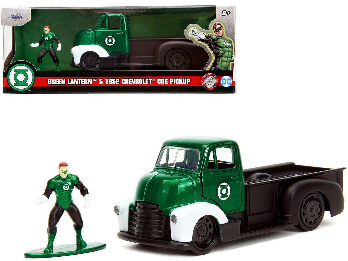 Rapid Vehicles 1952 Chevrolet COE Pickup Truck Green Metallic and Black and Green Lantern Diecast...