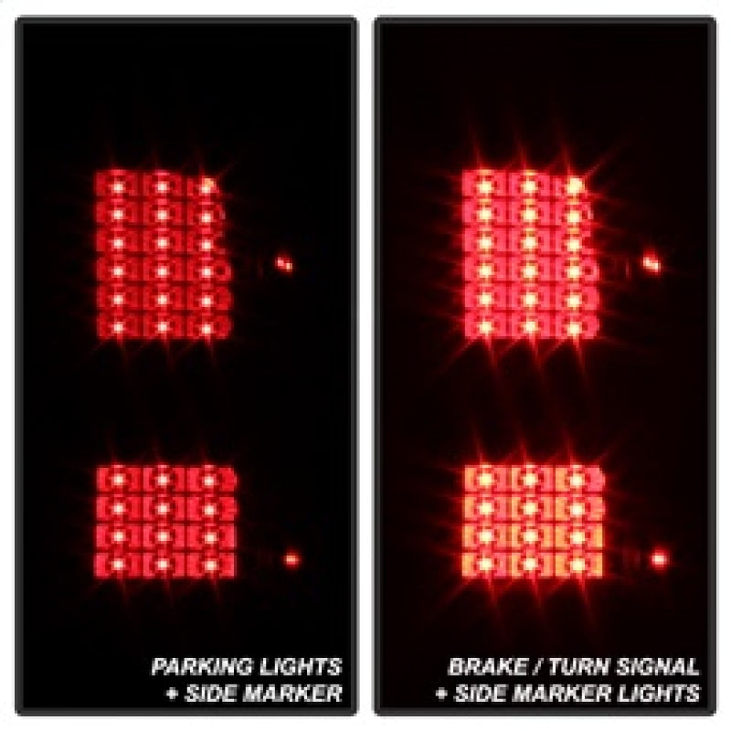 SPYDER xTune Chevy 1500 14-16 / Silverado 2500HD/3500HD LED Tail Lights - Black Smoked ALT-JH-CS14-LED-BSM 9036552
