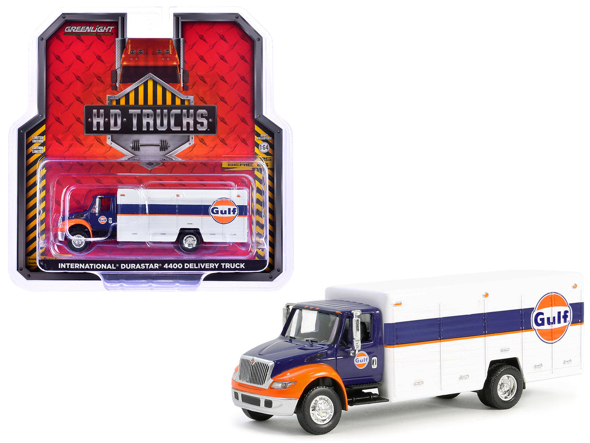 Rapid Vehicles International Durastar 4400 Delivery Truck "Gulf Oil" Dark Blue and White "H.D....