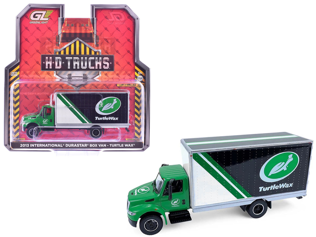 Rapid Vehicles 2013 International Durastar Box Van "Turtle Wax" Green "H.D. Trucks" Series 26...