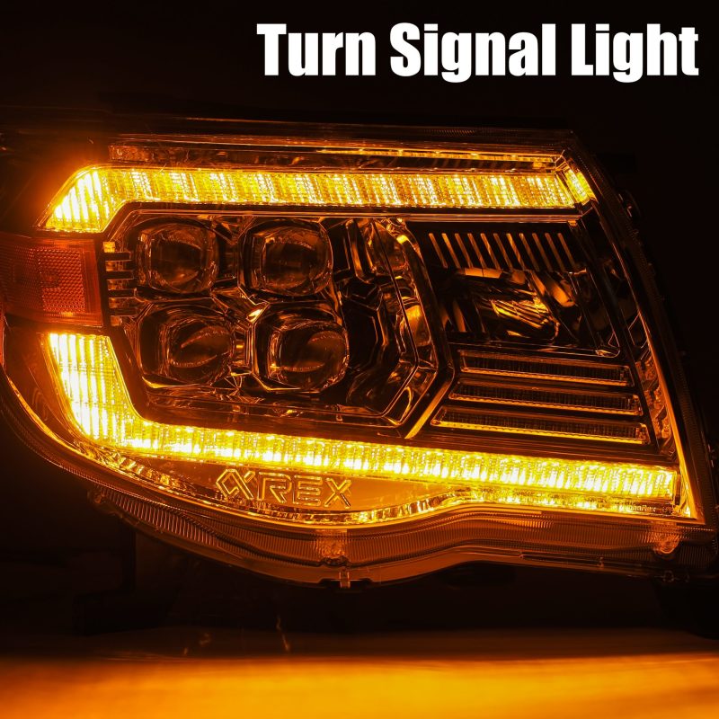 FR SPORT AlphaRex 05-11 Toyota Tacoma NOVA LED Projector Headlights Plank Style Alpha Black...