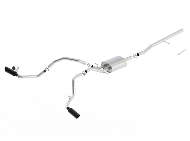 Borla 14-16 Chevrolet Silverado 1500 5.3L ATAK Catback Exhaust w/ Black Chrome Tips 140546BC