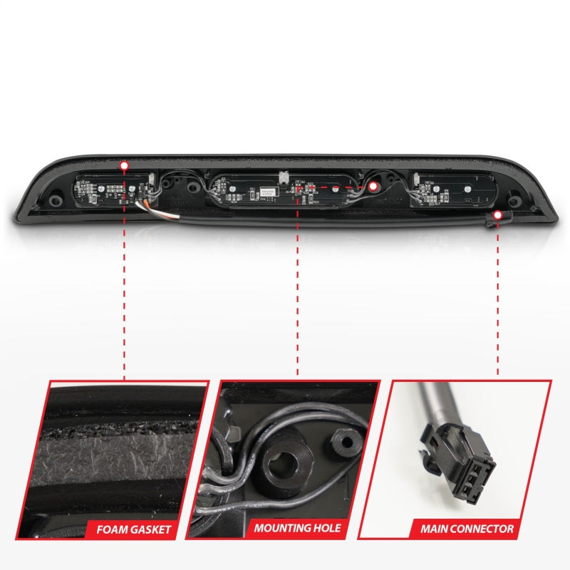 FR SPORT ANZO 15-20 Ford F-150 - F-450 LED Third Brake Light - Black Housing/Smoke Lens 531112 -...