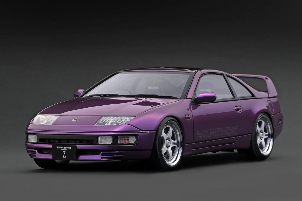 STM Diecast Ignition-Model Nissan Fairlady 300 ZX Z32 2by2 RHD Purple Metallic 1:18