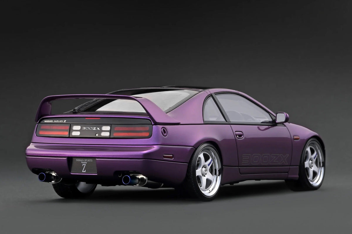 STM Diecast Ignition-Model Nissan Fairlady 300 ZX Z32 2by2 RHD Purple Metallic 1:18 - View 2