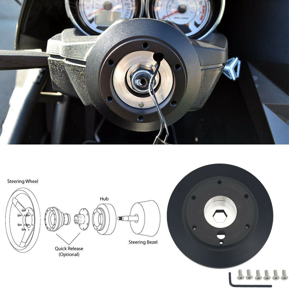 Bull Boost Performance For Ford F 150 350 450 175H Billet Steering Wheel Hub Adapter Boss Kit -...