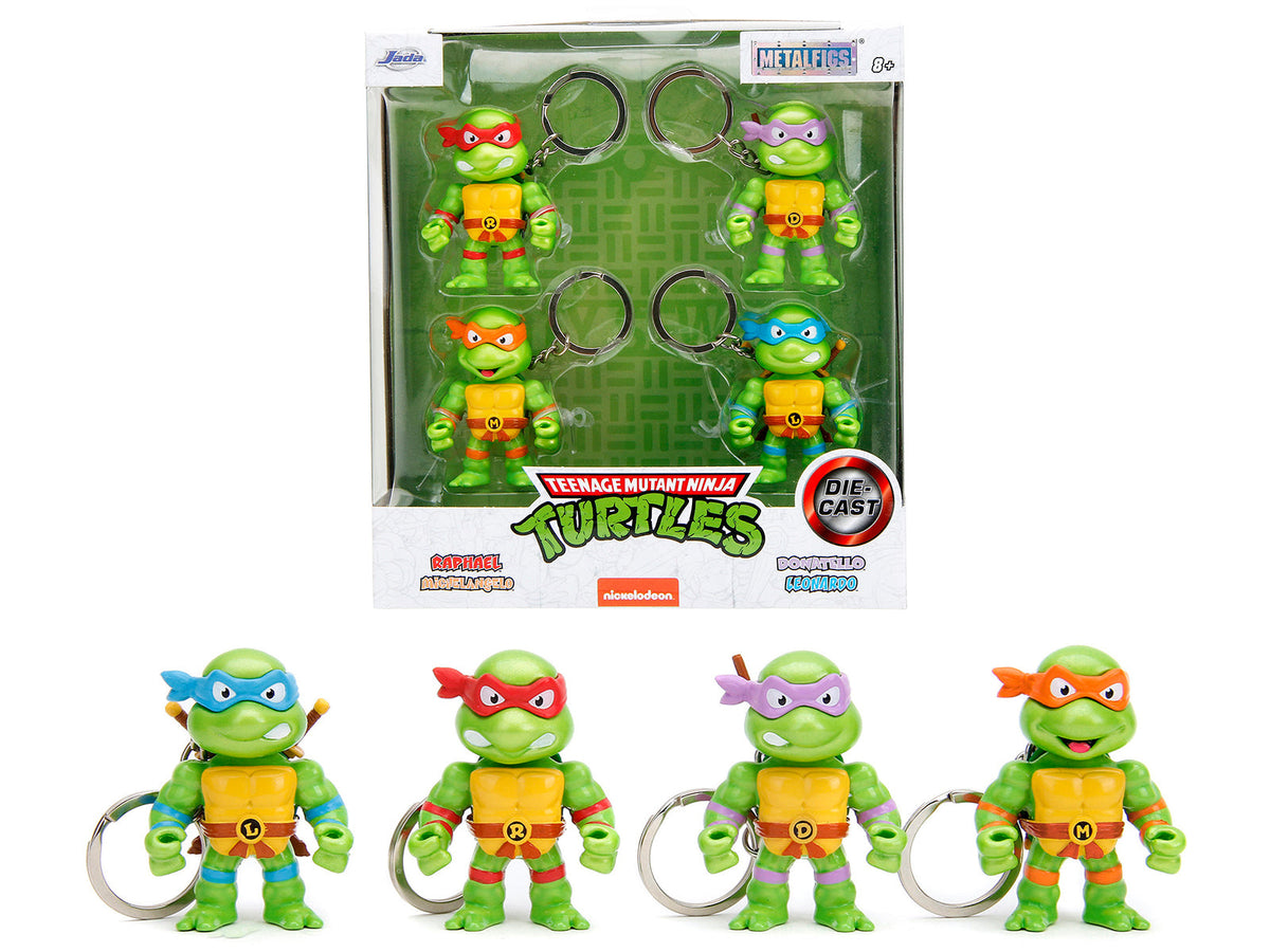 Rapid Vehicles Set of 4 Diecast Figure Key Chains "Teenage Mutant Ninja Turtles" TV Series...