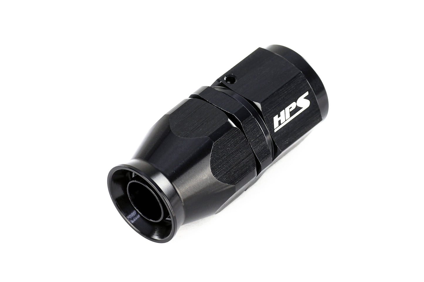 HPS Performance Products Compression Teflon Hose End to AN Female for Stainless Steel Reinforced PTFE Hose, Aluminum, Black