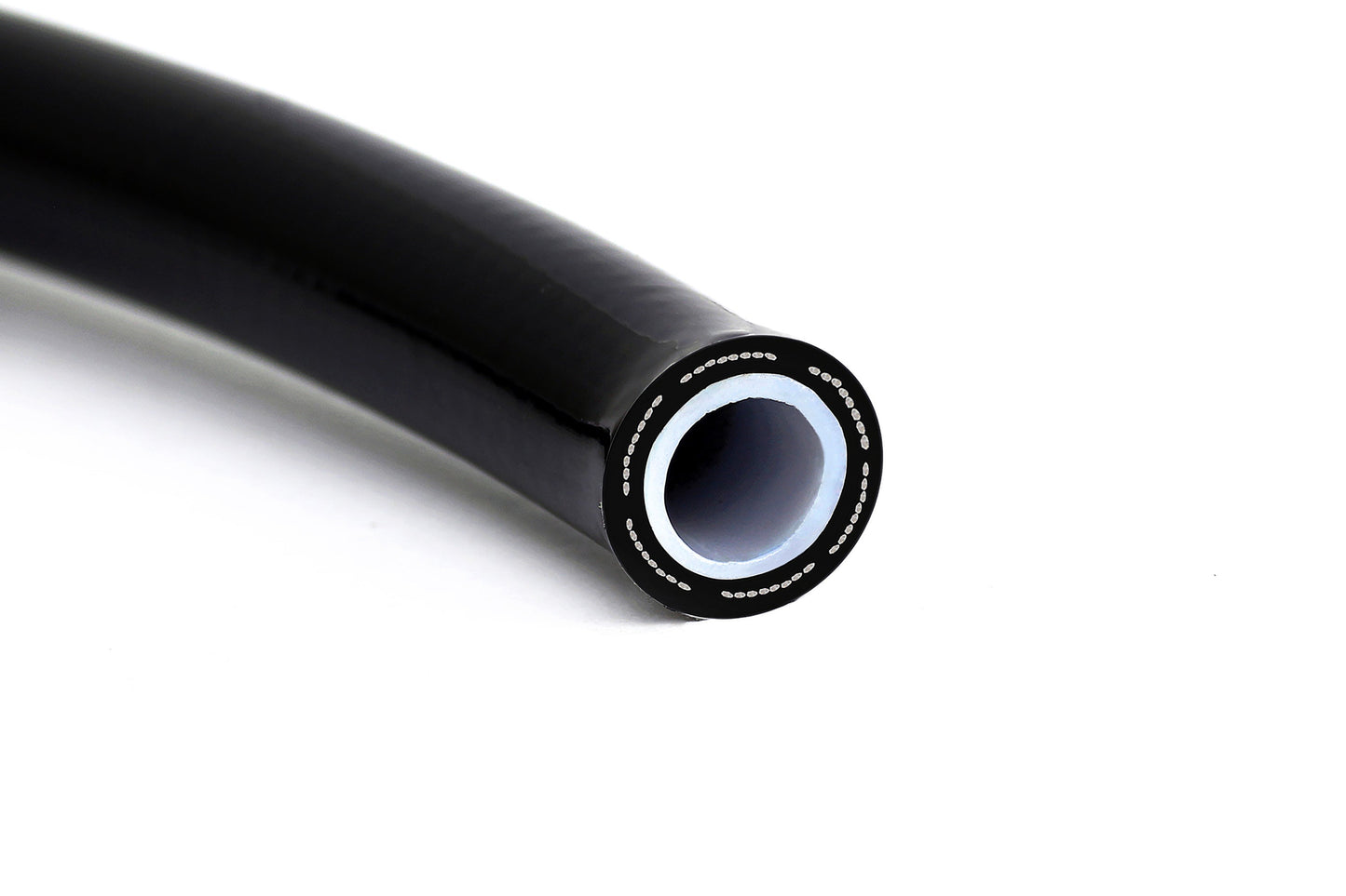 HPS Performance Products PTFE Stainless Steel Reinforced Braided Hose, Black