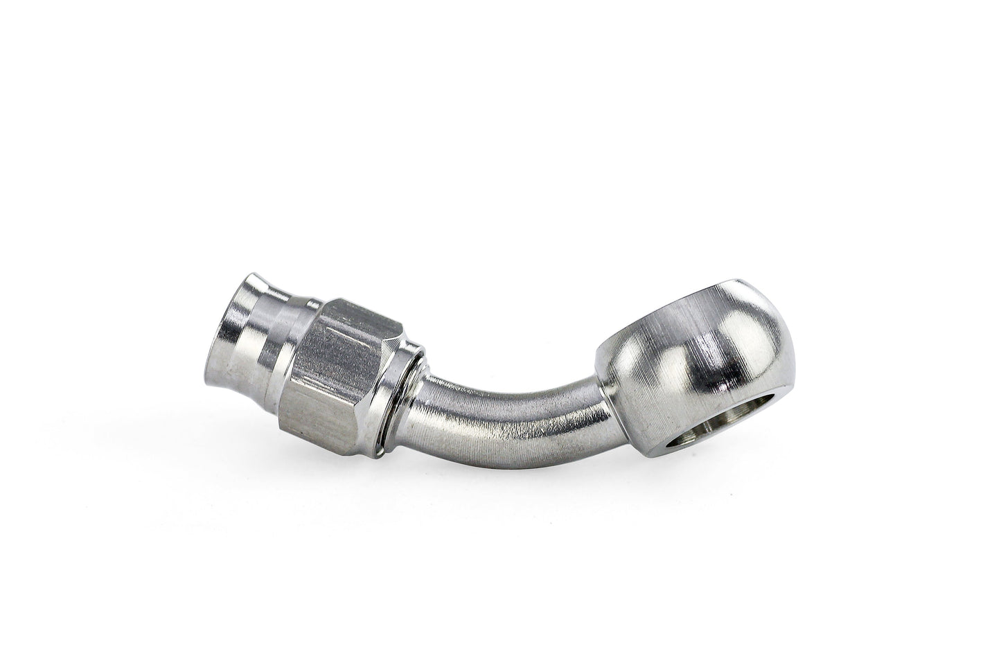 HPS Performance Products Compression Teflon Hose End to AN Female with 10mm Banjo for PTFE Hose, Stainless Steel
