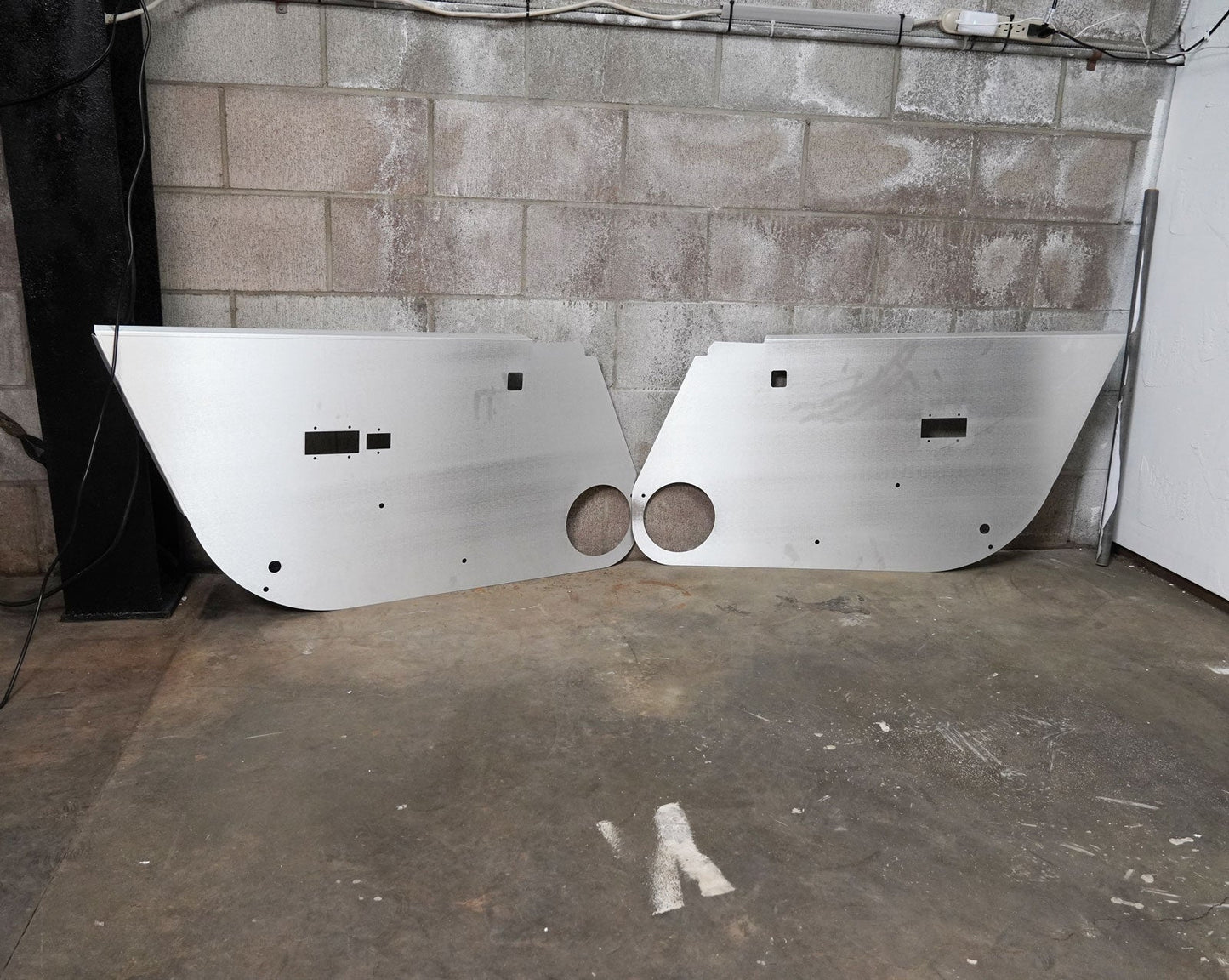 Aluminum Door Cards Panels For 2003-2009 350Z Coupe Z33 Lightweight Racecar US