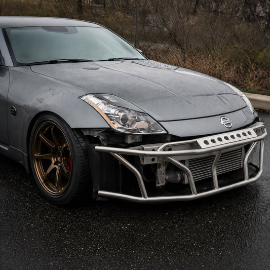 Tubular Front Bash Bar Crash Bar Bumper For Nissan 350z Z33