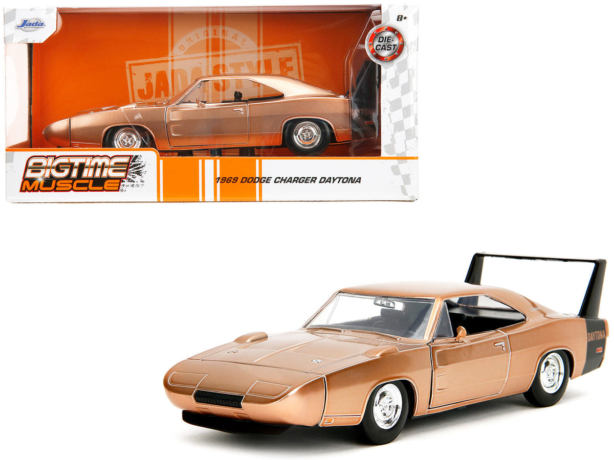 Rapid Vehicles 1969 Dodge Charger Daytona Bronze Metallic with Black Tail Stripe "Bigtime Muscle"...