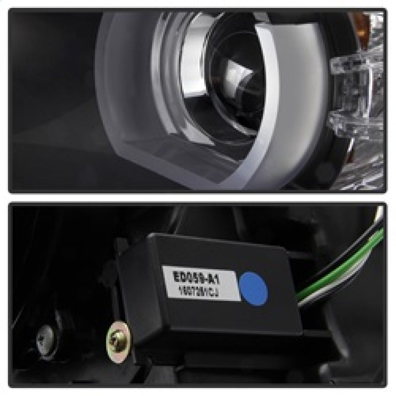 Spyder BMW E90 3-Series 06-08 4DR Headlights - Halogen Model Only - Black PRO-YD-BMWE9005V2-AM-BK 5083432