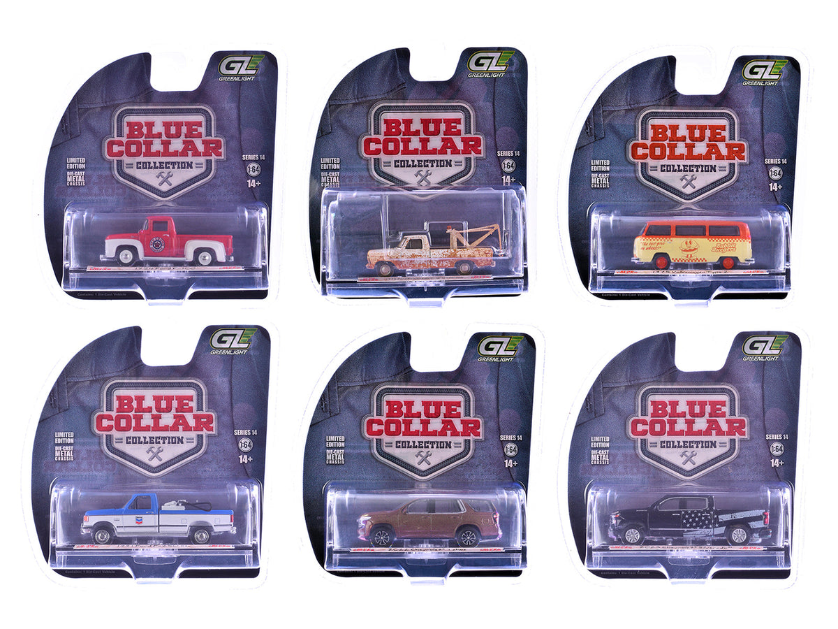 Rapid Vehicles "Blue Collar Collection" Series 14 Set of 6 pieces 1/64 Diecast Model Cars by...