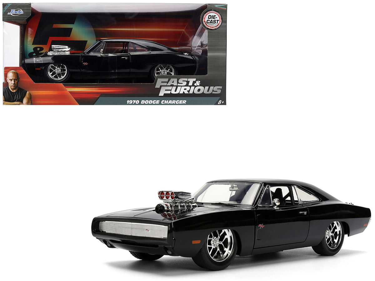 Rapid Vehicles 1970 Dodge Charger R/T Black "Furious 7" (2015) Movie "Fast & Furious" Series 1/24...