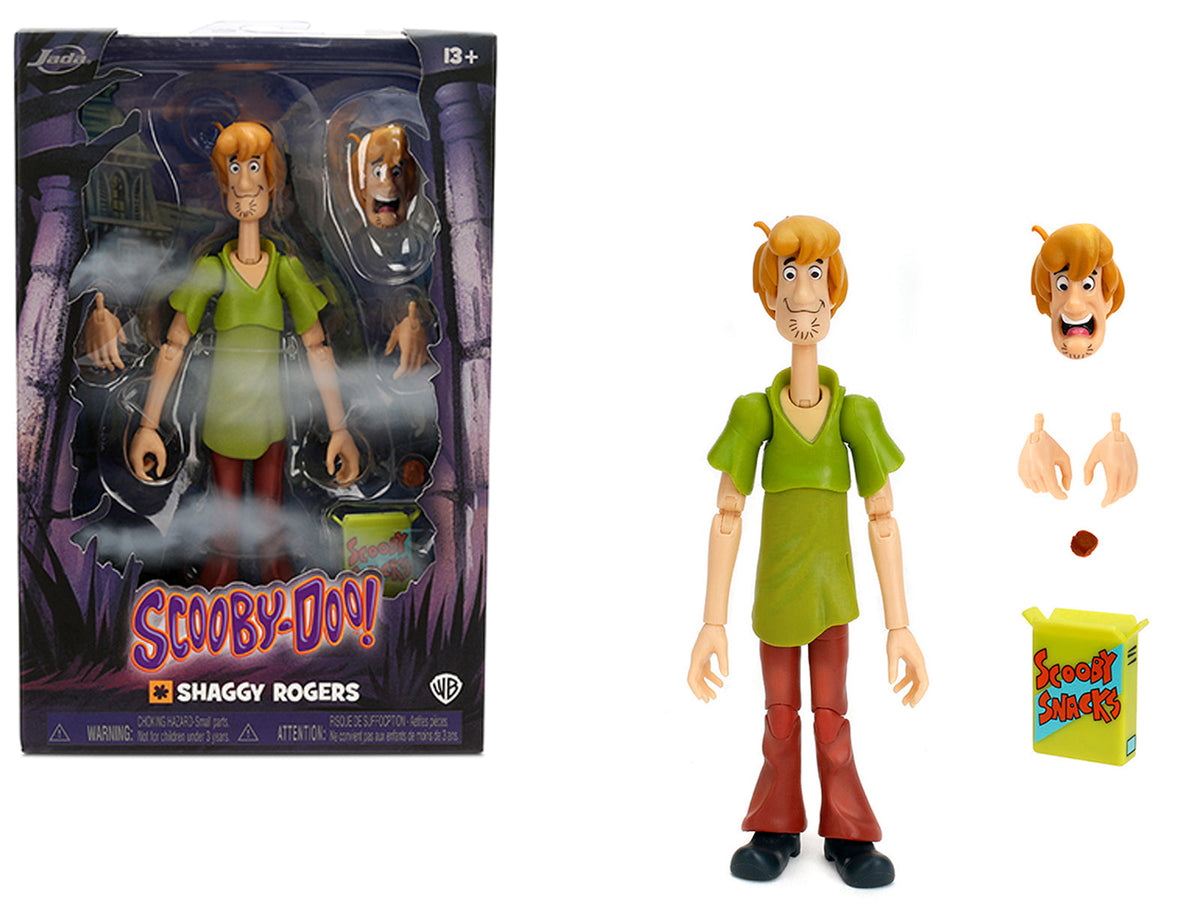 Rapid Vehicles Shaggy Rogers 6.5" Moveable Figure with Accessories and Alternate Head and Hands...