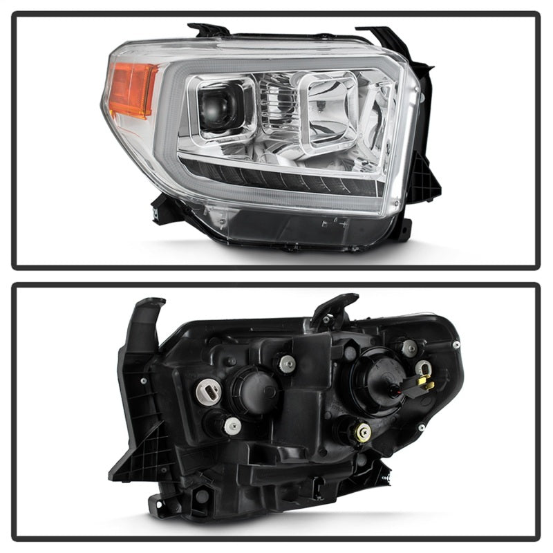 FR SPORT SPYDER xTune 14-17 Toyota Tundra DRL LED Light Bar Projector Headlights - Chrome...