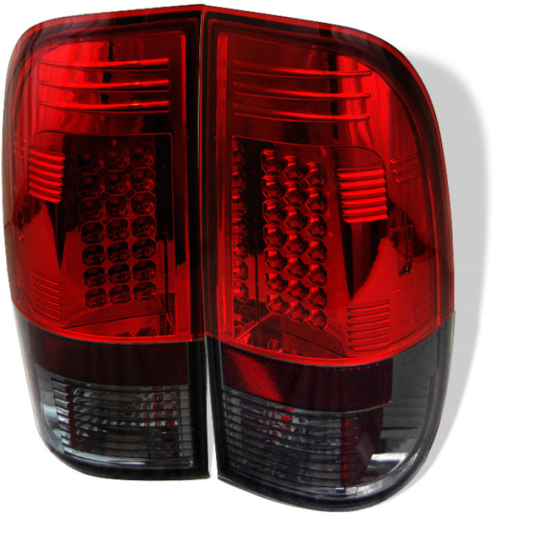 FR SPORT SPYDER Ford F150 side 97-03/F250/350 Super Duty 99-07 LED Tail Lights Red Smke...