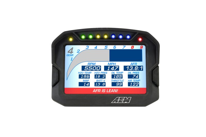 AEM CD-5G Carbon Digital Dash Display w/ Interal 10Hz GPS & Antenna