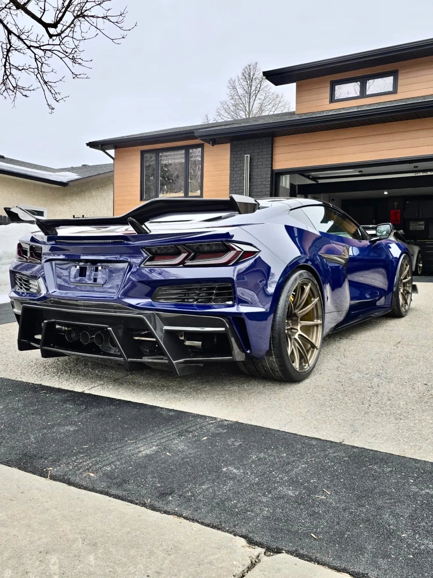 Z07R Rear Diffuser | C8 Z06/Eray/Stingray/ZR1/GS/GSX Fitment | 2x2 V Weave Carbon