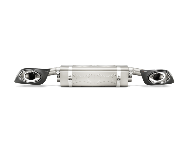 FR SPORT Akrapovic 14-15 Porsche 911 Turbo/Turbo S (991) Slip-On Line (Titanium) w/ Carbon...
