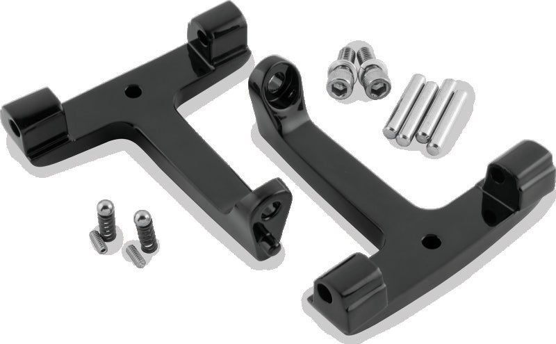 Bikers Choice 93-20 FLH FLT Black Pasanger Floorboard Bracket Replaces H-D 53070-00A 488721