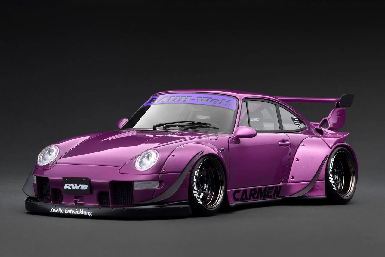 Ignition Model Porsche 993 RWB "Carmen" Purple Metallic 1:18