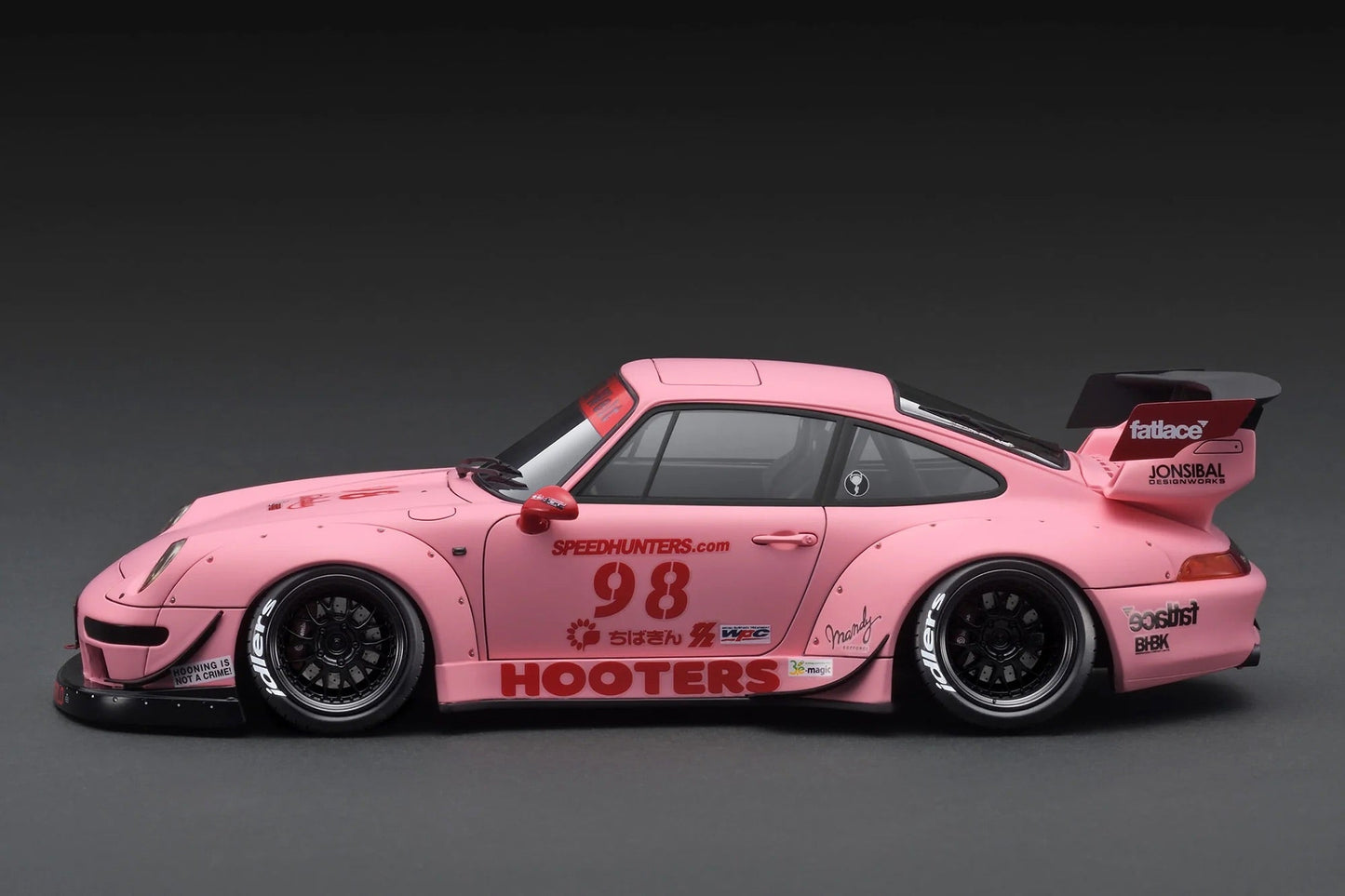 Ignition Model Porsche 993 RWB "Hooters" Matte Pink 1:18