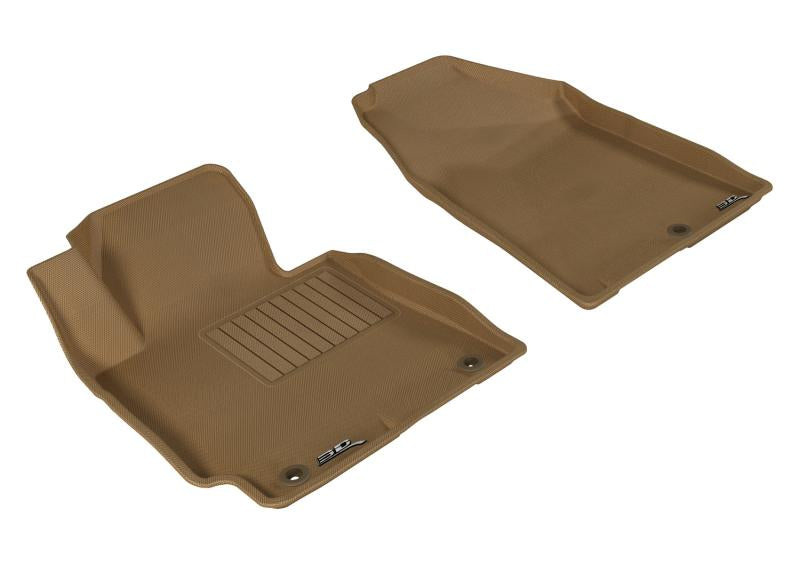 3D MAXpider 2014-2018 Kia Forte Kagu 1st Row Floormat - Tan L1KA01711502