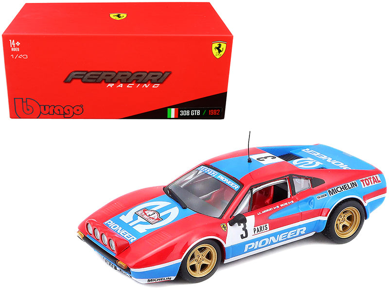 Rapid Vehicles Ferrari 308 GTB #3 J.C. Andruet - Biche Monte Carlo Rally (1982) 1/43 Diecast...