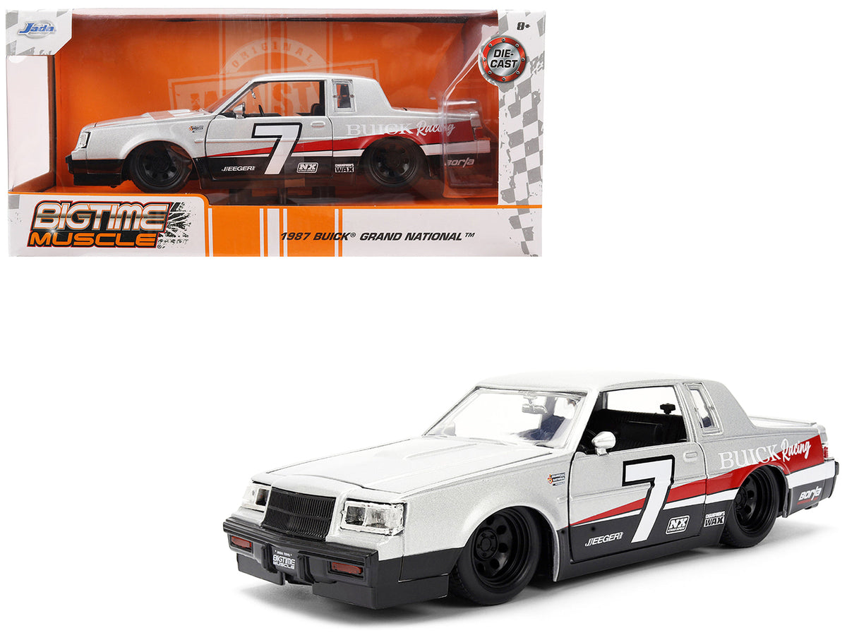 Rapid Vehicles 1987 Buick Grand National #7 "Buick Racing" Matt Silver Metallic with Red and...