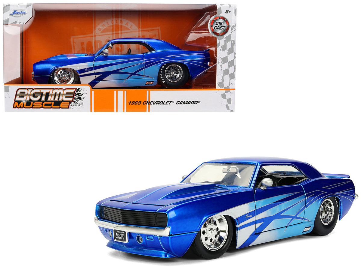 Rapid Vehicles 1969 Chevrolet Camaro Candy Blue with Graphics "Bigtime Muscle" Series 1/24...