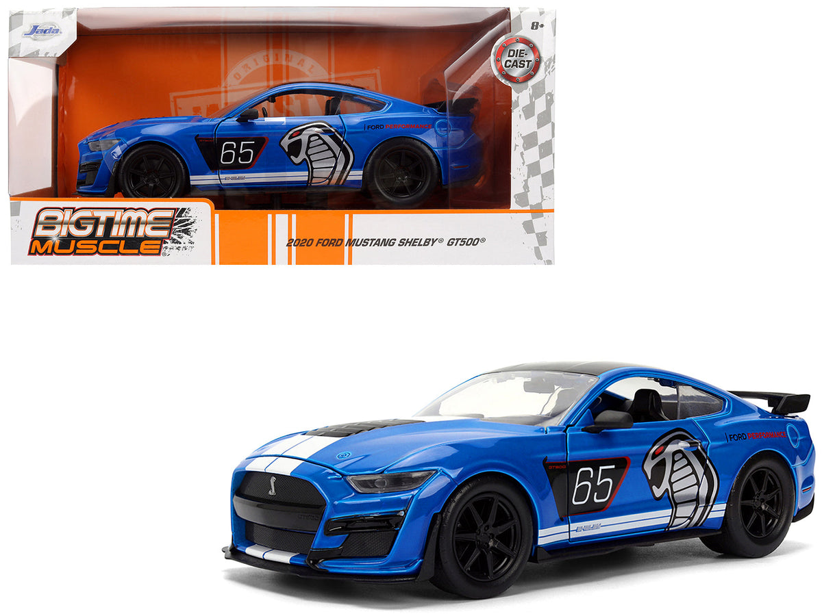 Rapid Vehicles 2020 Ford Mustang Shelby GT500 #65 "Ford Performance" Blue with Black Top and...