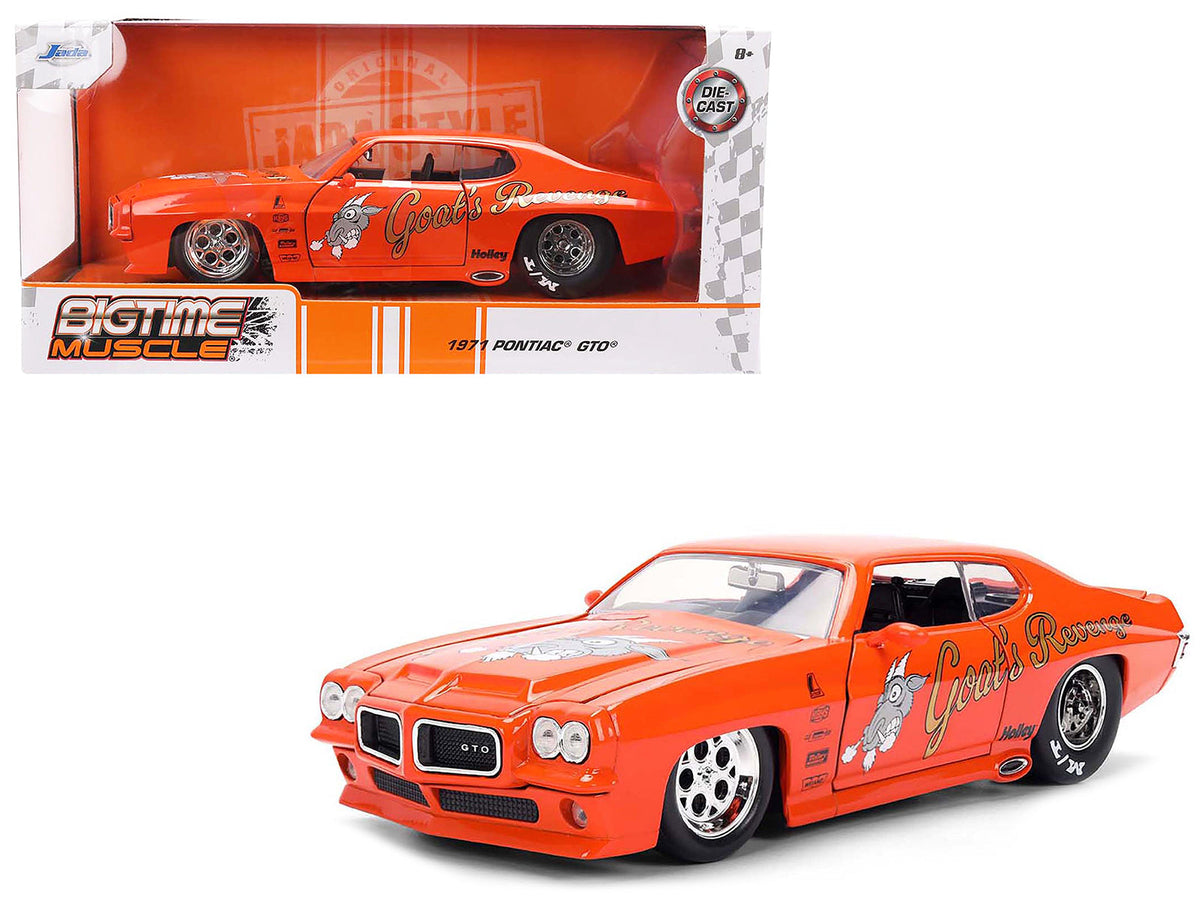 Rapid Vehicles 1971 Pontiac GTO "Goat's Revenge" Orange with Graphics "Bigtime Muscle" Series...