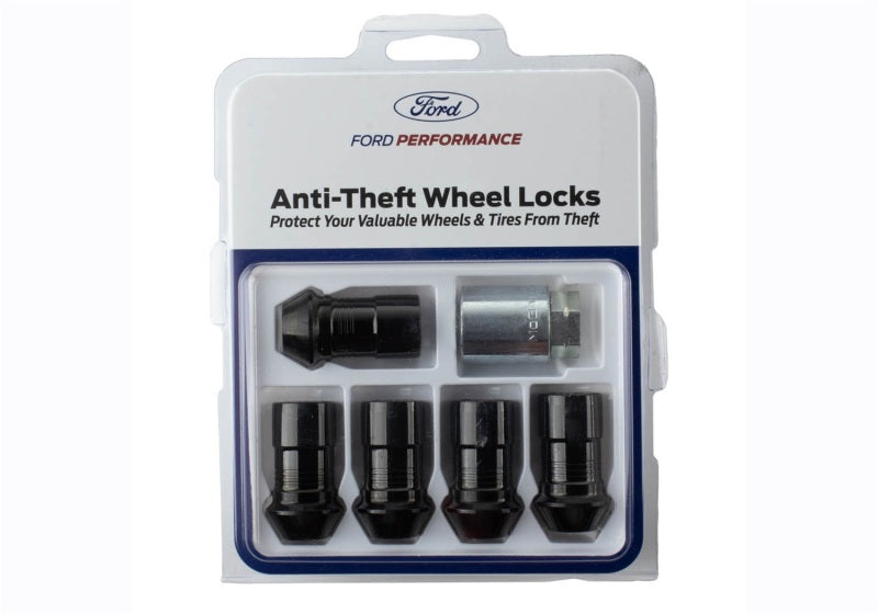 Ford Racing 2023+ Ford Bronco Raptor  M14 x 1.5 Black Security Lug Nut Kit - Set of 5 M-1A043-A5