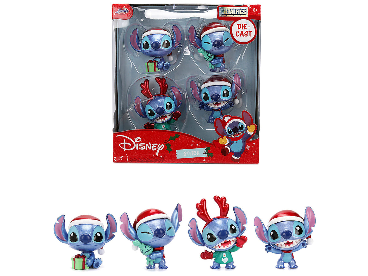 Rapid Vehicles Set of 4 Diecast Figures "Disney's Stitch Christmas Edition" "Metalfigs" Series by...