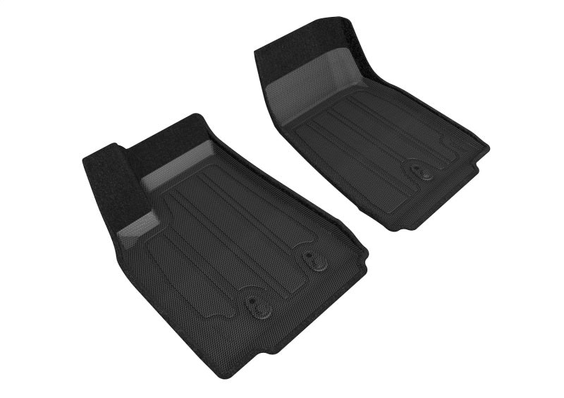 3D MAXpider 16-21 Tesla Model X Elegant Hybrid 1st Row Floormat - Black SLTL00114709