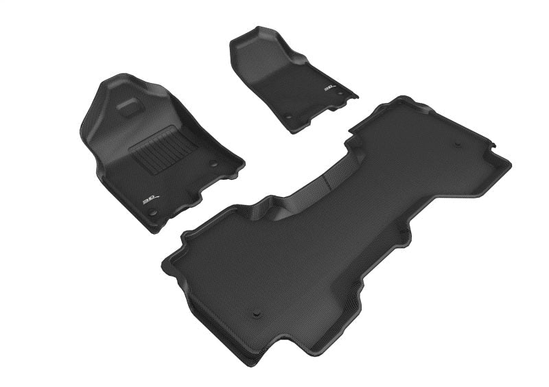 3D MAXpider 19-24 Dodge Ram 1500 Quad Cab W/ Bucket Front Row Kagu Black R1 R2 L1DG03101509
